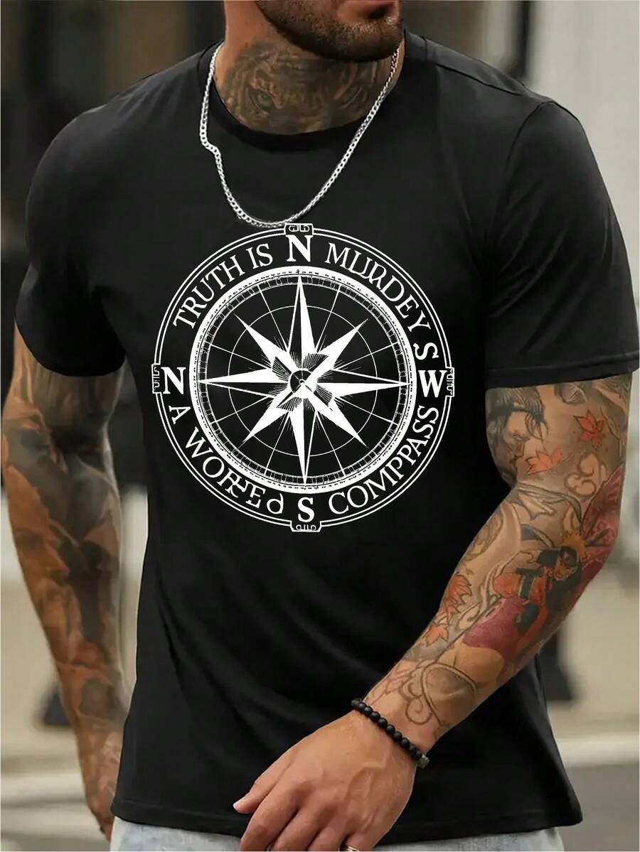 Camisetas de hombre - Negro - Ver 1