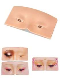 SUANGL 3D Realistic Makeup Practice Board, Reusable Eyeshadow Practice Skin, Suitable For Makeup Artists To Practice, Can Be Used For Eyeshadow, Eyeliner, Eyebrow Shaping, Creating Realistic Facial Makeup Effects. - View 12