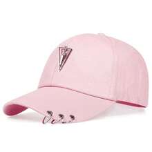 1pc Women's Triangle Arrow Iron Ring Baseball Cap, Street Fashion Sun Hat, Adjustable UV Protection Casual Hat, Suitable For Spring/Autumn Travel, Beach, Party - Multicolor - View 15