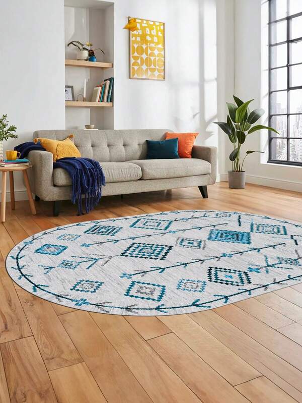 Digitally Printed Non-Slip Washable Runner And Area Rug Living Room Carpet, Modern Design | Modern, Scandinavian, Bohemian And Classic Styles | 100% Polyester