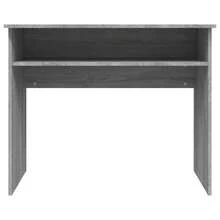 vidaXL Schreibtisch Grau Sonoma 90x50x74 cm Holzwerkstoff - Grau - Übersicht 5