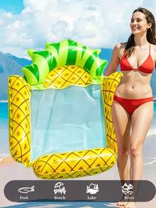 4-In-1 Inflatable Water Hammock Float, Fruit Theme Pool Raft With Breathable Mesh, Comfortable Floating Chair For Swimming Pool, Beach And Backyard Water Activities - Multicolor - View 9