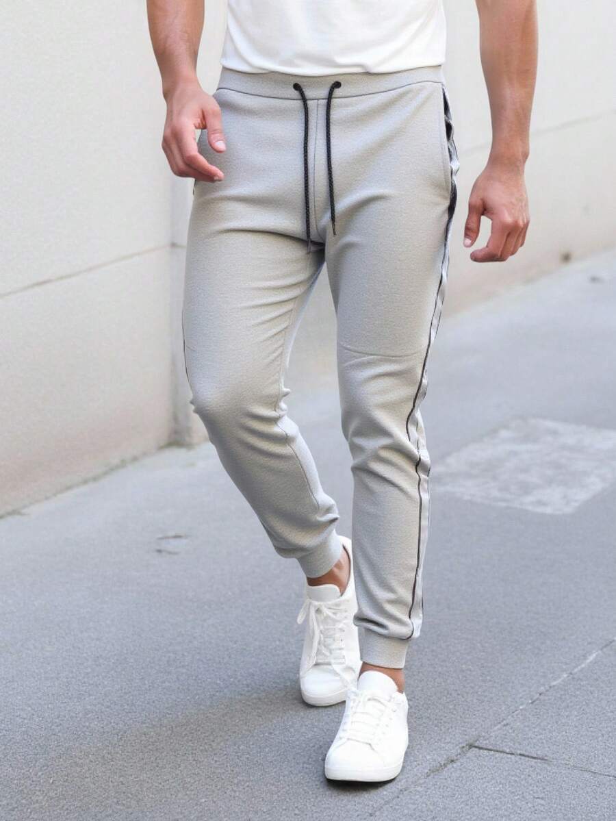 Men's Jogger Sports Pants - Grey - View 1