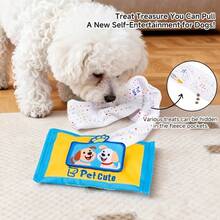 Pet Dog Tissue Toy, Self-Entertainment Teething Relief, Fun Educational Squeaky Toy For Small And Medium Dogs - Multicolor - View 4
