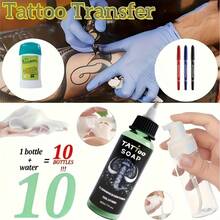 Set Gel Transfer Tato All-In-One, Cocok untuk Penggemar Tato dan Perlengkapan Templat Tato bagi Seniman Tato Profesional - MultiWarna - View 6