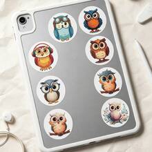 500pcs/Roll Owl Stickers 10 Owl Patterns 1 Inch Stickers Stationery Pencil Backpack Skateboard Decoration Stickers Teacher Training Graffiti Label Stickers Cake Baking Envelope Gift Box Sealing Stickers For Crafts Scrapbook Materials Scrapbook Envelope Decoration Sealing Stickers Owl Stickers Colorful Owl Stickers Big Eye Owl Stickers - Cartoon - View 5