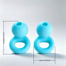 1 Pair + 6 Ear Caps Set, Skin-Friendly Soft Silicone Sleep Earplugs, Noise-Canceling Waterproof Swimming Earplugs With Multiple Sizes Ear Caps And Storage Box - View 7