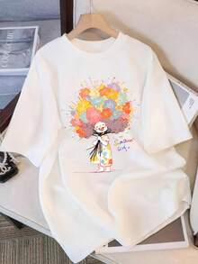 Women T-Shirts - [White] - View 1