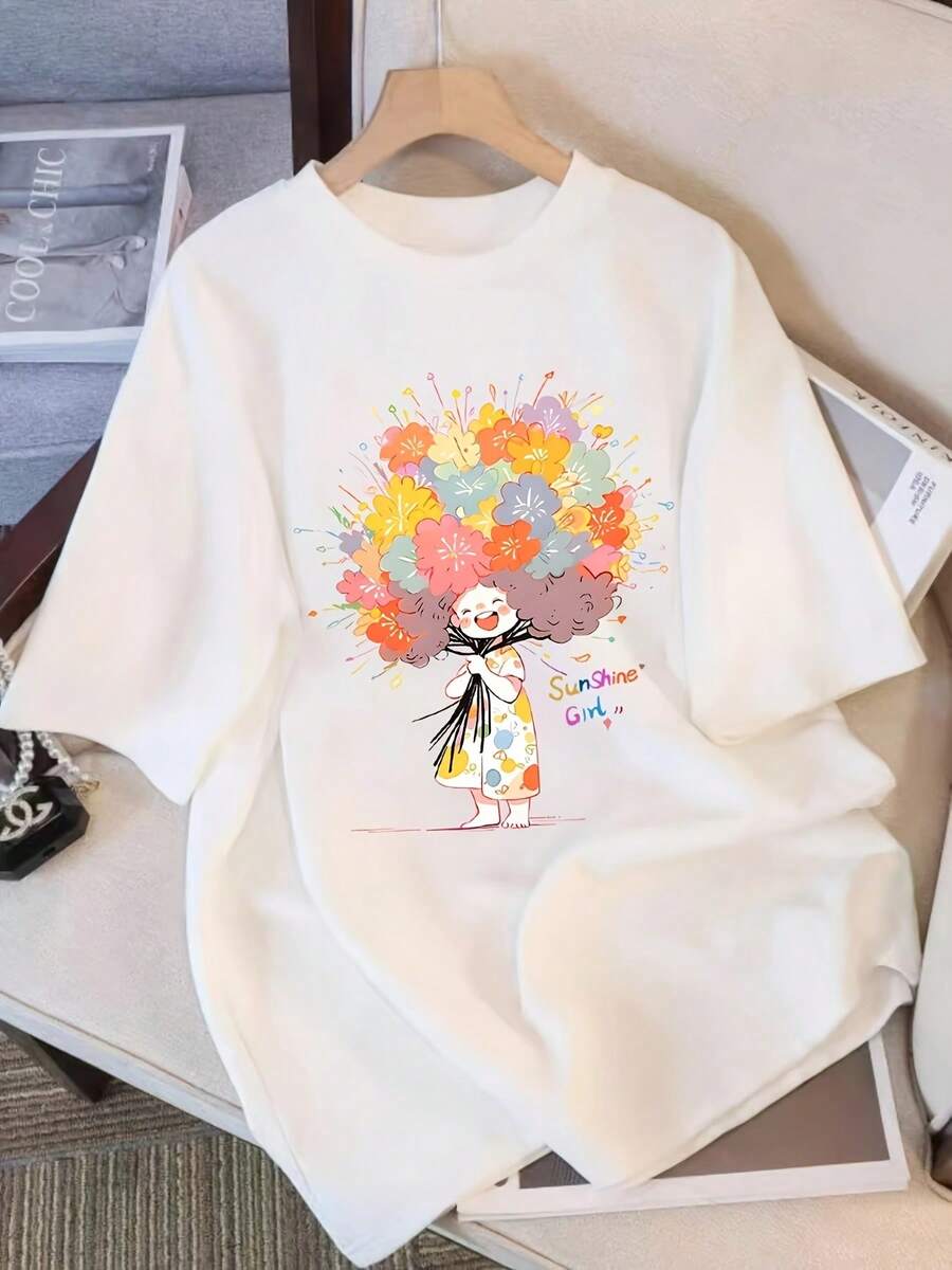 Women T-Shirts - [White] - View 1