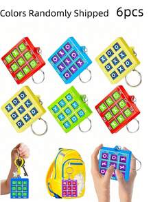 12 Gantungan Kunci Tic Tac Toe, Gantungan Kunci Plastik, Suvenir Pesta, Pengisi Tas Hadiah Ulang Tahun, Hiasan Ransel Kecil, Hadiah Kelas, Hadiah Hari Valentine, Hadiah Pasar Loak, Pengisi Tas Hadiah, Konfeti Warna-warni - Beraneka warna - View 8