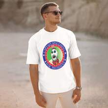 Captain Spaulding Camiseta Hombre Algodón Suave y Elástica Cuello Redondo, Corte Ajustado Cómodo, Transpirable y Resistente Básica para Diario, Oficina o Salidas Casuales - Blanco - Ver 2