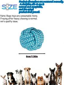 中大型犬用拉繩玩具，防滑手柄設計 - 耐咬、助潔牙並維持口腔健康，適合中大型犬。拉扯遊戲、接球遊戲的絕佳選擇，也是愛咬東西狗狗的理想伴侶。採用強韌混紡材質，易清洗、有趣，滿足訓練與遊戲需求。促進寵物間親密互動，適合日常運動與戶外玩耍，可長時間啃咬，愛犬必備玩具。狗用品，寵物托兒所遊戲與獎勵 - 彩色 - 查看 12