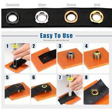 50pcs Metal Eyelet Set For Dress, Includes Washers, Leather Repair, Eyelets - Multicolor - View 10