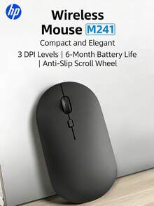 HP---Wireless Silent Mouse, Computer Gaming Mouse, Ergonomic Right-Hand Design, 2.4GHz Stable Connection-Suitable For Desktop And Laptop Computers, Compact And Portable. - View 3
