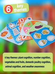 1pc Baby Early Education Magic Sticker Book, Develop Baby's Logical Thinking, Tear-Off Book, Multiple Patterns, Back To School, Halloween, Christmas, Thanksgiving, First Birthday Gift - Farm Tear-off Book - View 6