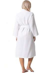 Waffle Knit Lightweight Kimono SPA & Bathrobe Women - Quick Dry - Soft, Bridesmaid Robe, Bathrobe Long Style Spring/Summer Waffle Bathrobe Absorbent Sleepwear Thin - Multicolor - View 4