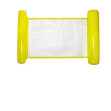 chongqishuishangfuchuang 1pc Inflatable Float, Minimalist Dual Tube Design, Solid Color , PVC Material, Suitable For Water, Pool, Beach, Theme Party, Water Inflatable Float, Water Resting Seat, Inflatable Floating Object, Air Pump Sold Separately - Double-tube Solid Color Floating Bed - View 12