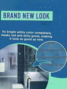 Waterproof Tile Grout Sealant, Sink & Floor Gap Filler For Kitchen And Bathroom, Caulking Sealant, Odor-Free Easy Handling Adhesive, Strong Durability Tile Refill Agent - White 1pc - Liquid - View 2