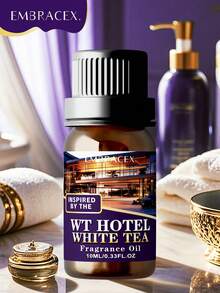 10ml Hotel Fragrance Oil White Tea Luxury Scented Oil Car Air Freshener Aromatherapy Oil Reed Diffuser Indoor Deodorizer Car Fragrance Oil Five-Star Hotel Experience Scent Holiday Essential Candle Making Diffuser Humidifier - White Tea - View 2