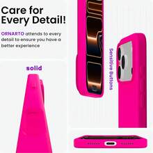 液態矽膠 3 層全包覆軟膠手機殼，適用於 iPhone 17 Pro 17 Pro Max 17，清新夏季配色，防震保護殼附防刮微纖維內裡，相容 iPhone 13 11 16 Pro Max 15 14 Plus 12 Mini XS Max 7 8 Plus - 螢火玫 - 查看 9