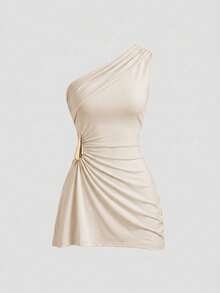 Women Plus Size Sports Dresses - Apricot - View 13