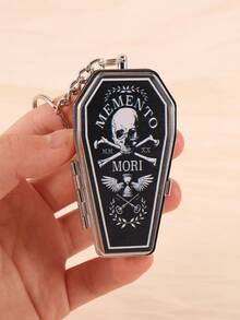 Cabin puff 1pc Coffin-Shaped Mini Ashtray With Flip Lid, Gothic Style, Portable For Outdoor, Car And Other Scenes, Smoking Accessory Gift - One Size Fits All - View 15