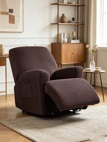 1-Seater Jacquard Recliner Sofa Cover, Non-Slip Elastic Sofa Cover, Washable Chair Protector, Elastic Recliner Sofa Cover, Non-Slip Sofa Cover For Living Room - Multicolor - View 7