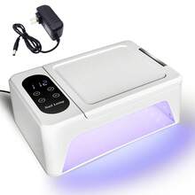 LIMEGIRL UV LED Nail Lamp With Hand Rest Pillow, 96W Professional Nail Drying Lamp, Foldable Design, Auto Sensor, 4-Level Timer Settings, Suitable For Gel Nail Polish - White - View 9
