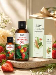 100/30ml Strawberry Essential Oil, Suitable For Reed Diffuser, Humidifier, DIY Scented Sachets, Candle Making, Air Purification, Perfect Gift For Friends And Family, Long-Lasting Fragrance - Strawberry Essential Oil - View 3