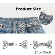 1/3/6PCS Pants Tightener For Women - Jean Tightening Clips And Pins To Make Waist Smaller - Adjust Waist Clip - Multicolor - View 2