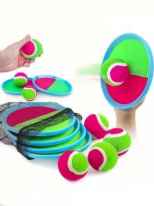 Suction Cup Ball Toy Toss Ball Game Set Outdoor SportsBall Racket Outdoor Game Set Suitable For Family Gatherings And Entertainment Yard Camping Holiday Party Game Toy Interactive Game Toy Beach Essential Accessories Outdoor Sports Gift - Multicolor - View 2