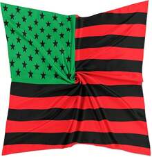 Head Scarf For Women's Hair Fashion Silk Scarf Square Satin Headscarf Bandana - Dominican Republic Flag 02 - View 2