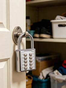Digital Combination Lock, Keyless, Waterproof, Suitable For Suitcases, Pencil Cases, Backpacks, Cartoon Waterproof Padlock Suitable For Outdoor Travel, Student Dorms, Cabinets, Drawers, Helmets, Cabinets, Suitcases, Travel Accessories, School Gym Lockers, Sports Lockers, Fences, Toolboxes - Multicolor - View 13