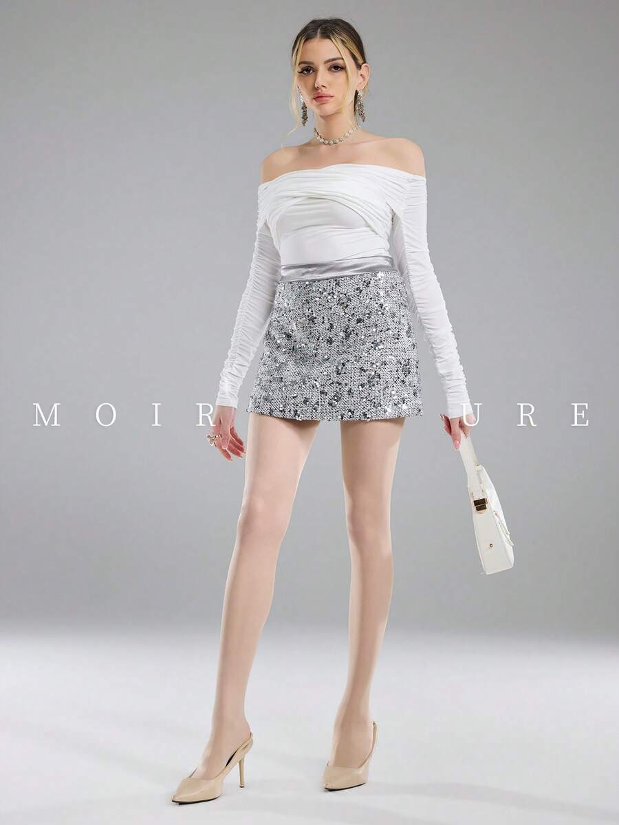 MOIRÉALLURE 1雙純色適合日常生活的基礎緊身褲 - 無色 - 查看 1