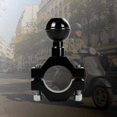Universal Handlebar Ball Mount Base With Locking Screw Clamp, Suitable For Most Standard Bicycles, Electric Bicycles And Motorcycles, Minimalist Displacement Design Ensures Stable Installation
