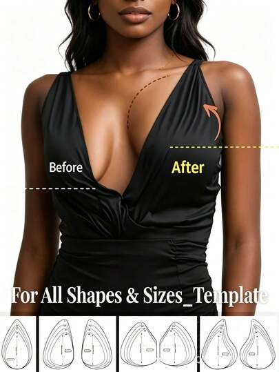 20/10/2Pcs Invisible Breast Lift Tape Nipple Covers, Non Woven Adhesive Breast Lifting Patches, Waterproof Sweatproof Disposable Push Up Nipple Pasties For Backless Dress Strapless Top Deep V Outfit Wedding Party Daily Wear, Nude Color