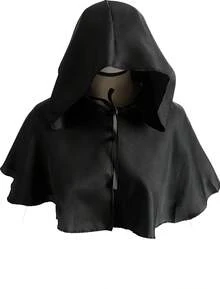 Capa de Grim Reaper para Halloween, Disfraz de Cosplay Medieval para Adultos, Capa con Capucha, Disponible en Stock, Traje de Cosplay - Azul - Ver 2