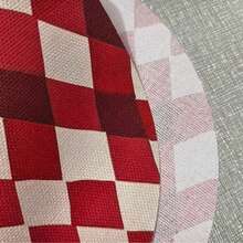 1/2/4/6/8/300pcs Vintage Red Plaid Pattern Luxury Placemat Set, Machine Washable Polyester Material, Stain-Resistant, Waterproof, Easy To Clean, Suitable For Party And Kitchen Decor - Multicolor - View 6