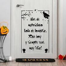 Halloween Spanish Wall Stickers With Toad Eyes & Frog Feet Quotes. Self-Adhesive PVC, Easy To Install. Perfect For Entry Doors, Bedrooms, Living Rooms, Home Decor And Halloween Parties. - Halloween Theme - View 7