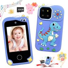 Kids Smart Phone Toy, 2.8 Inch HD Touch Screen, Dual Camera - Music, Camera, Video, Games & Flashlight, Perfect Christmas Birthday Gift - Multicolor - View 3