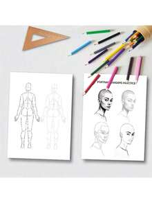 1PC, How To Draw 24-Day Tutorial: Practice Drawing Patterns In One Month With Simple And Easy-To-Follow Steps And Instructions, A Guide For Adult Beginners To Learn Sketching And Shading (No Pen),Enhancing Creativity, Beautifully Designed - Single Piece - View 4