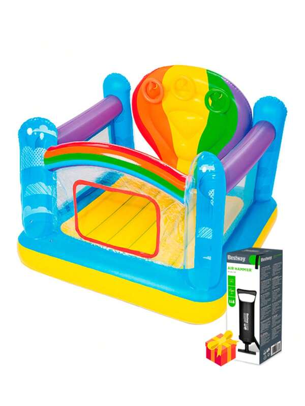 Castillo Inflable Infantil Arcoiris Brincolin + Bomba Manual