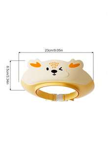 1pc Adjustable Cartoon Waterproof Bath Cap - Baby Bathing & Hair Washing Cap, Portable Shower Cap, Water-Shielding Eye Protection Design, Cute Deer Shape - High-Quality Ear Protection Function, Bathroom Essential Bathing Cap, Practical Bathroom Accessory, Fun Design, Comfortable To Wear - Multicolor - View 8