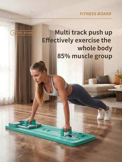 Une planche abdominale multifonctionnelle, une planche à pompes pliable pour une utilisation à domicile, facile à ranger et peu encombrante, idéale pour la remise en forme ou la salle de sport à domicile.