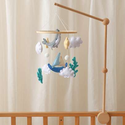 Serie de campanas de cama hechas a mano, juguetes con formas lindas, educativos, mejoran la coordinación mano-ojo de los niños, previenen la miopía, adecuados para la decoración de la habitación de los niños, colores mixtos, juguetes de campanas de cuna para recién nacidos, mejor regalo para la interacción entre padres e hijos, regalo de cumpleaños, regalo de Navidad
