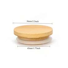 1/10pcs Bamboo Cup Lids, Vintage Bamboo Lids Suitable For Glass Bottles, Mugs, Fragrance Bottles And Candle Jars, Reusable And Durable, Suitable For Home Decor, Kitchen Storage, Aromatherapy And Dust Protection - Multicolor - View 18