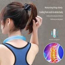 New Summer Cooling Neck Ring, Portable Ice Neck Wrap, Constant Temperature Cold Neck Collar, Physical Cooling Accessory For Heat Prevention Outdoor Activities - Multicolor - View 3