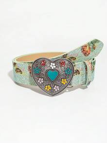 Green Heart-shaped Buckle