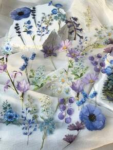 85pcs Floral Pattern Stickers, 85pcs Vintage Botanical Flower Decorative Paper, Including Flower And Butterfly Designs, Suitable For Scrapbooking, Journal Decoration And Collage Projects, Ideal Choice For Craft Enthusiasts And Journaling Lovers - Plant and Flower Stickers - View 5