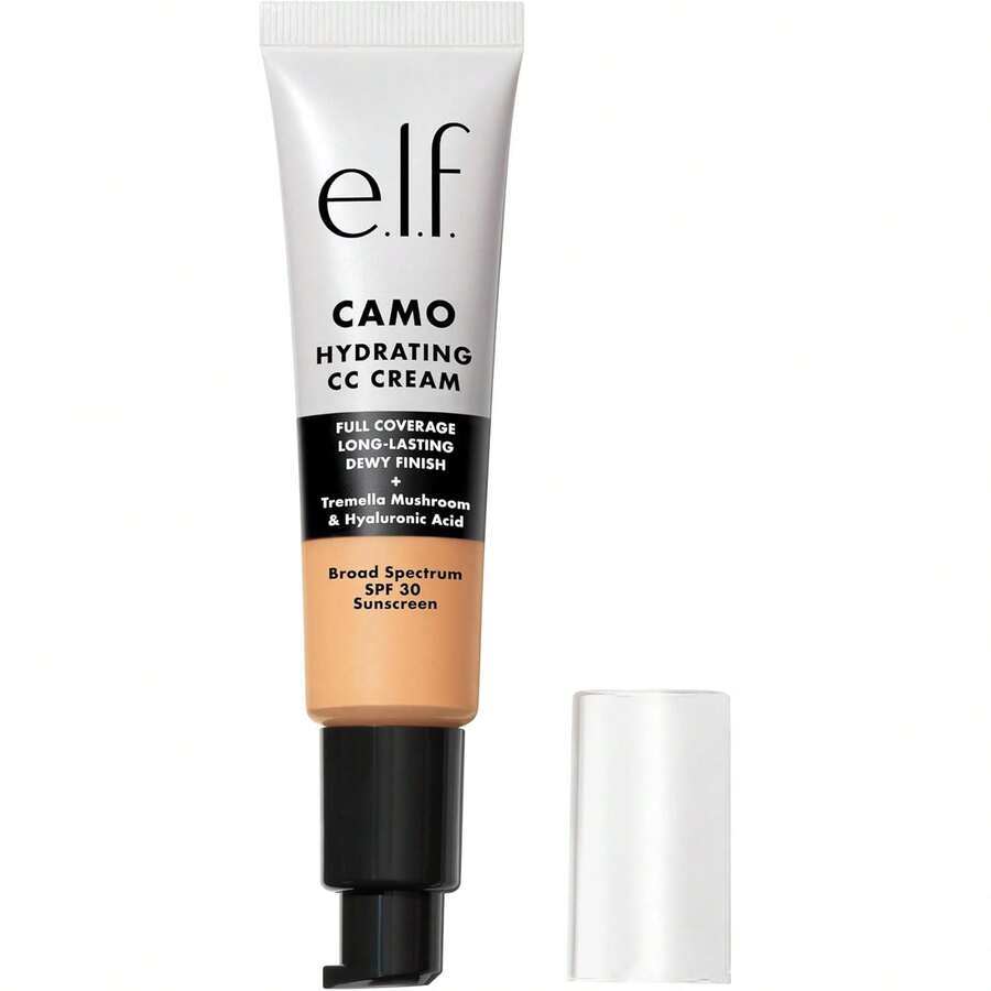 E.L.F. Hydrating Camo CC Cream, SPF 30, Color Correcting Full Coverage Foundation For A Dewy Finish, Vegan & Cruelty-Free, Light 250 W Variant 1 - None - View 1